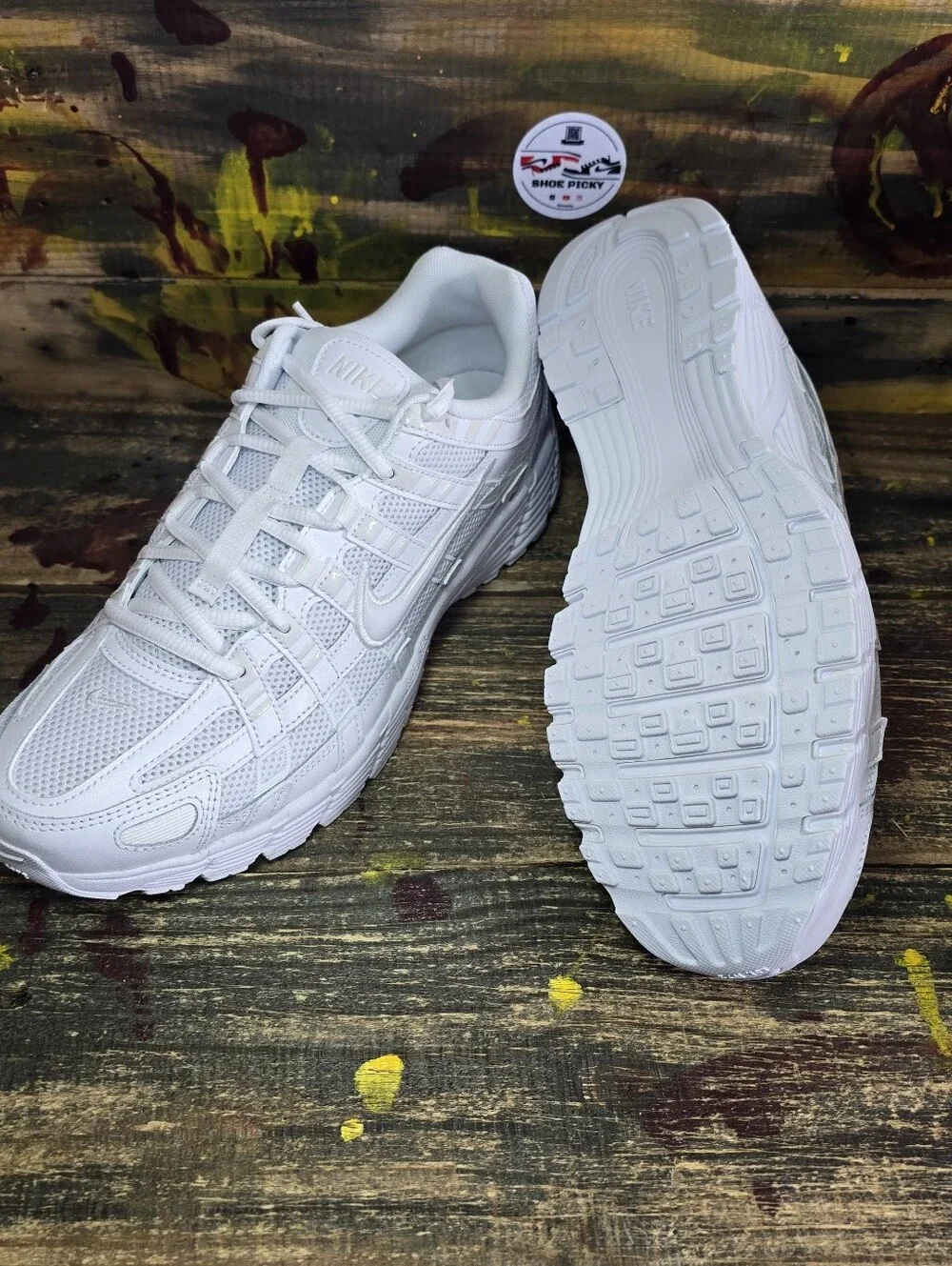 Nike P-6000 Low Top Men’s Lace Up Athletic Sneakers White CD6404-100 Size 11 New
